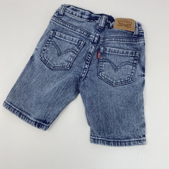 LEVIS Bermuda Blue Denim Shorts Toddler Size 4 Regular - Picture 3 of 6